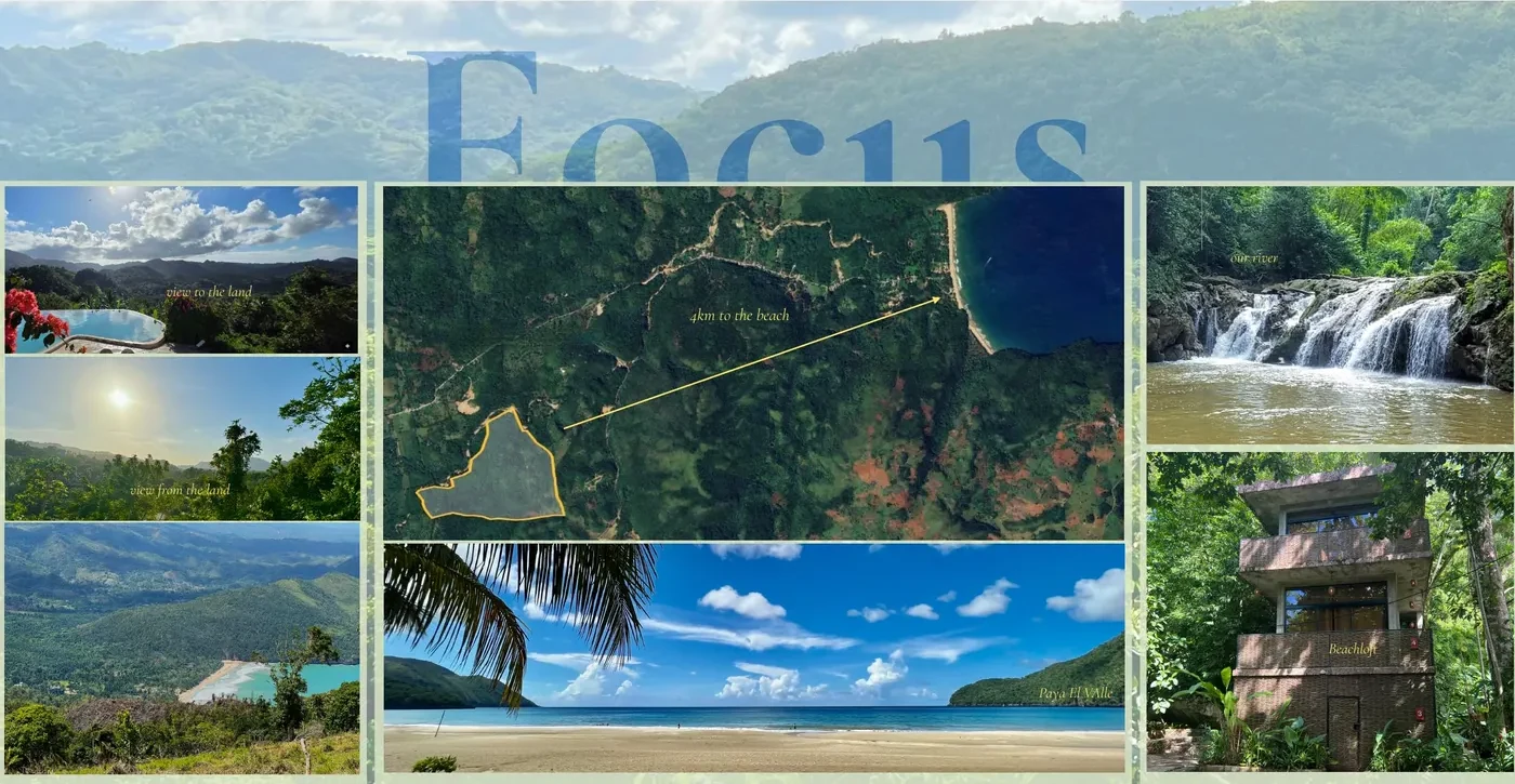 El Valle focus — land, river, beach and views
