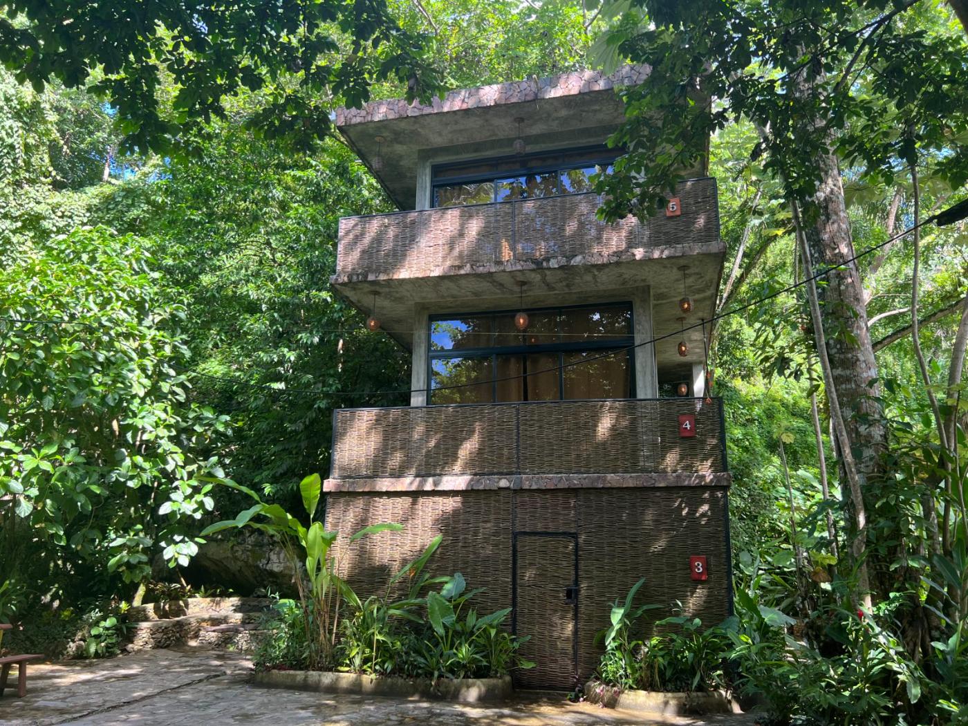 The Beachloft building in the forest